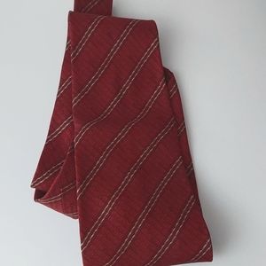 Valentino Burgundy and Gold Men's Tie